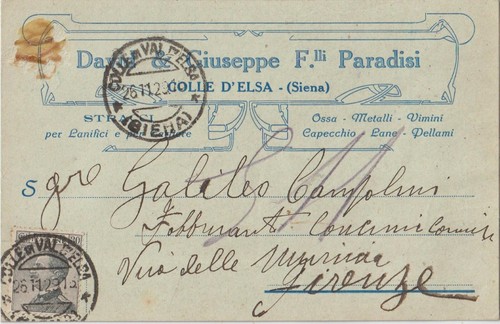 1915 colle elsa siena - 1915,