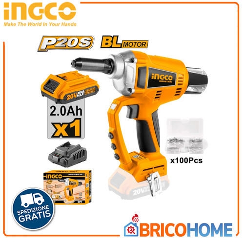 Rivettatrice batteria litio - rivettatrice,