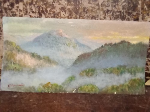 Vecchio dipinto olio - vecchio,