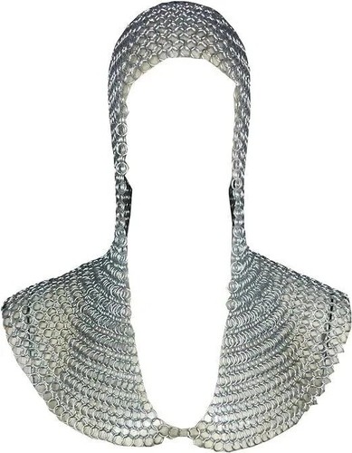 Chainmail hood 10mm - chainmail, aluminum