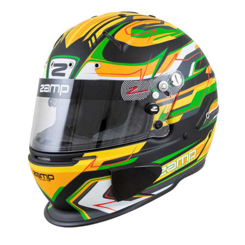 Casco fia zamp - r70e, verde/nero
