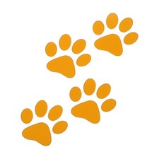 Yellow reflective sticker dog