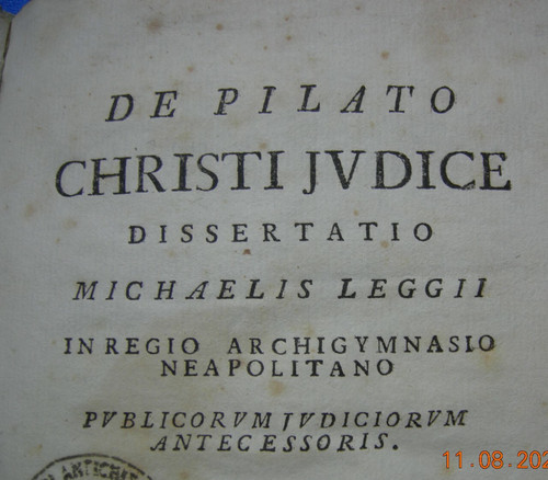 Pilato christo judice - christo,