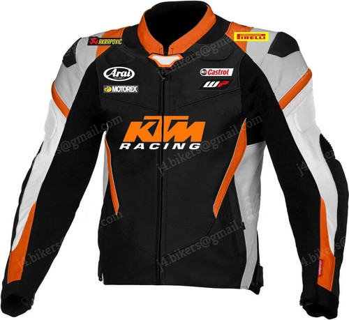 Ktm veste cuir motard - en,