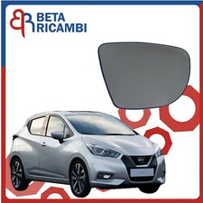 Vetro Specchietto Per Nissan Micra V (K14) Piastra Specchio Destro Dx Termico