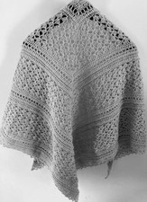 Scialle fatto a mano in misto