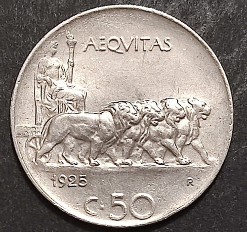 Centesimi lire leoni 1919 - 50,