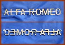 ALFA ROMEO GIULIA 1300 TI / SPIDER 101 / 2600 TOURING - SCRITTA CROMATA