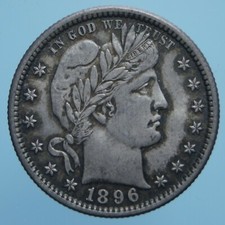 AMERICA 1/4 DOLLARO 1896