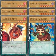3x TACCHINO MITE +3x MANZO FANTASMA • Comune • MACR IT095 MACR IT096 • Yu-gi-oh!
