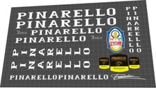 SET DECALCOMANIE CORNICE PINARELLO ASOLO DEL '90 BIANCO CON DOLMEN