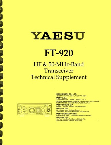 Yaesu 920 ricetrasmettitore - ft-920,