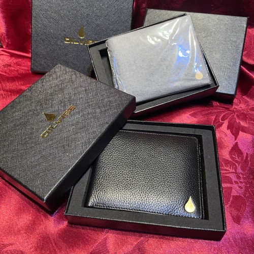Portafoglio bifold oro logo