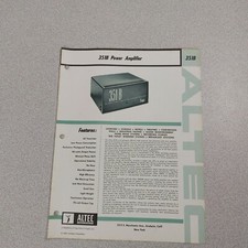 Scheda tecnica Altec 351B