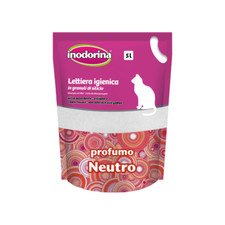 Inodorina Lettiera al Silicio per Gatti 2,5 kg - 5 L  Super Assorbente Naturale