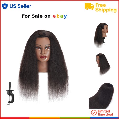 Manichino testa capelli umani - manichino,