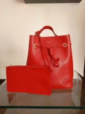 Borsa Furla rossa in pelle con
