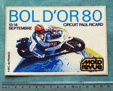 44th Bol d’Or moto Le Castellet 1980 Moto Revue sticker motorcycle endurance
