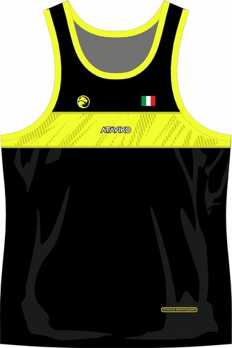 Canotta black beach volley - canotta,