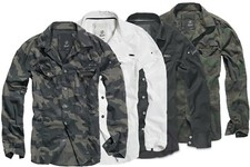 Brandit Camicia Militari Da Uomo Camouflage 4005 Taglie Forti S L XL 2XL 3XL 7XL