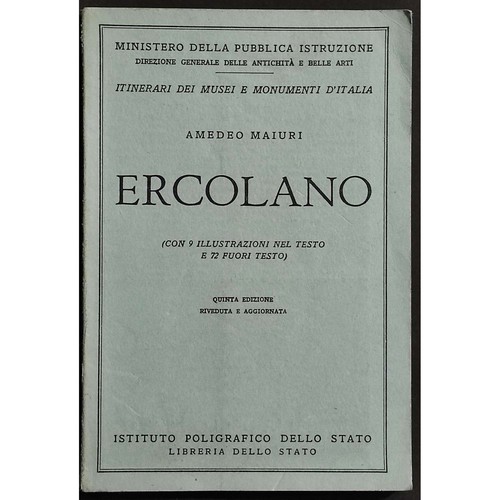 Ercolano maiuri - -, a.