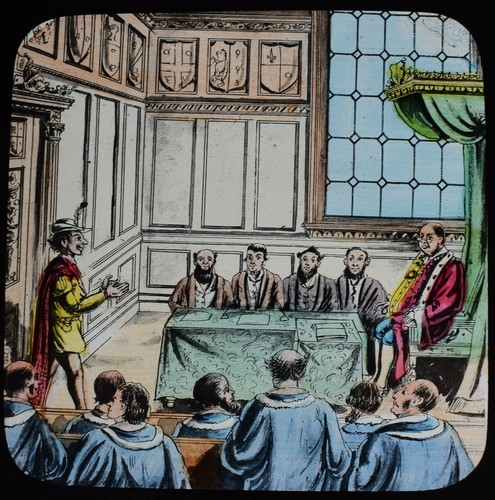 Magic lantern slide - pied, piper