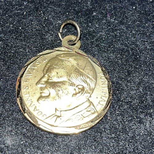 Medaglia placcata oro papa - placcata,