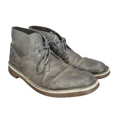 Stivali Clarks Chukka uomo 12 M Buschare pelle marrone stringati 15522