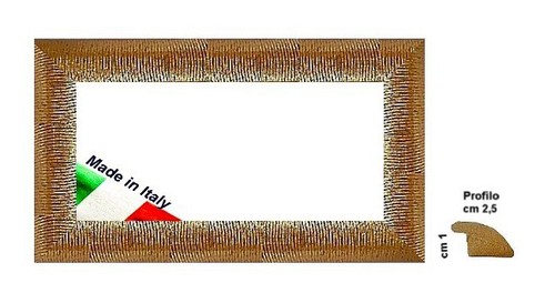 Cornice oro brillantinata - oro,