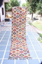 Tappeto kilim vintage lana juta tappeto navajo marocchino tribale sud-ovest kilim runner