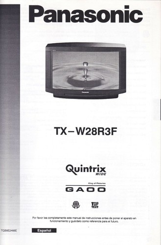 Panasonic quintrix w28r3f - tx-w28r3f,