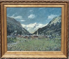 Campagnari Ottorino ( Mestre 1910 - Torino 1982). Gressoney St.Jean,  Monte Rosa