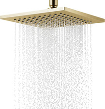 Soffione Doccia a Pioggia,Oro Quadrato Soffione Doccia a Pioggia,8 Pollici,Docci