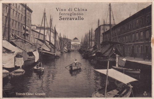 Cartolina trieste canal - trieste, ,canal
