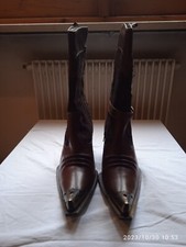 Stivale  vintage donna  Vera Pelle Modello Camperos  40 . Nuovo . Mai usato.  