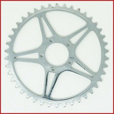 NOS CORONA 5 PERNI 42t DENTI ADATTA MAGISTRONI VECCHIO ACCIAIO COTTERED VINTAGE 1/8