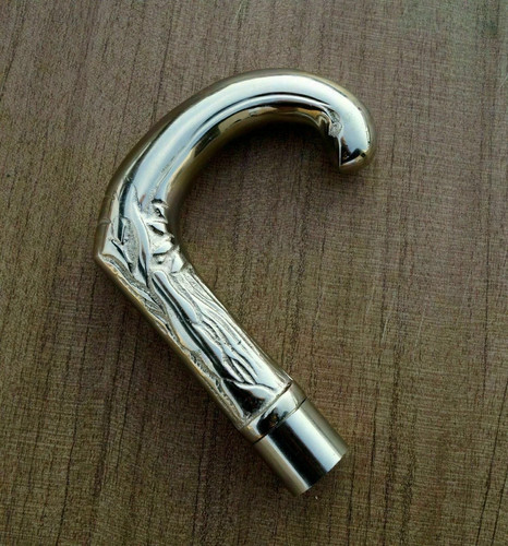 Manico canna testa - , argento