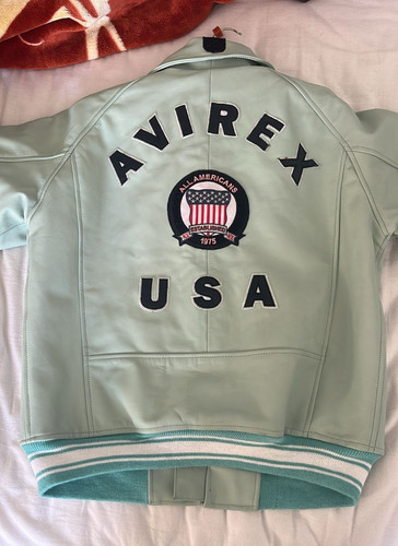 Giubbotto pelle bomber avirex - bomber,
