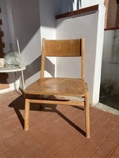 Sedia in legno per bambini,1950/60, vintage
