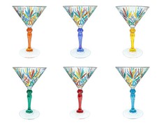 Set Di 6 Sei Murano Martini O