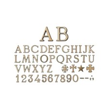 Lettere Bronzo per Lapidi - Carattere Romano Spazzolato varie misure