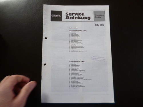 Manuale servizio originale - servizio,