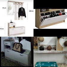 attaccapanni da parete più scarpiera