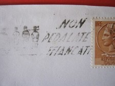 A.19 ITALIA SLOGAN MECCANICO TARGHETTA 1961 MILANO AUTO CAR NO BIKE BICICLETTA