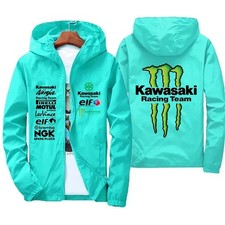 Giacca Kawasaki Monster – Look Aggressivo e Spirito Racing ACQUAMARINA  NERO