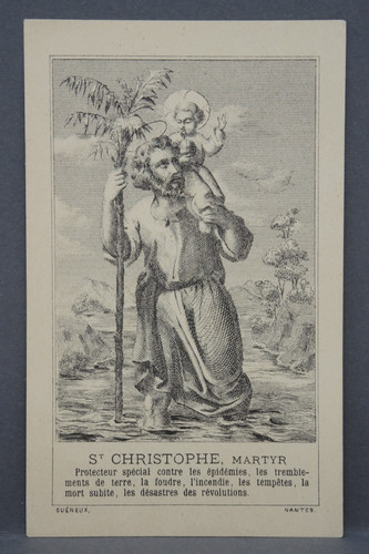 Heiligenbild christopherus - heiligenbild,