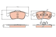 Trw gdb2111 kit pastiglie - gdb2111,