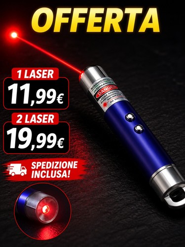 Puntatore laser rosso 100 - laser,