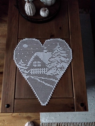 New christmas heart crochet - new,