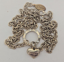 Collana vintage anni 90 Guess tono oro grossa/pista con cristallo!